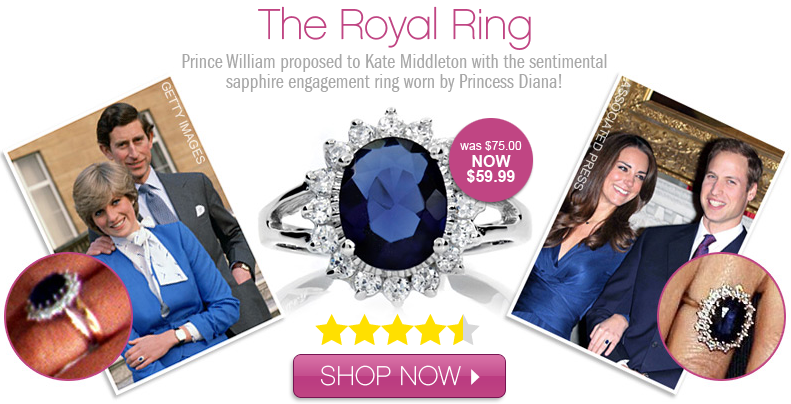 Replica Kate Middleton's Sapphire Engagement Ring