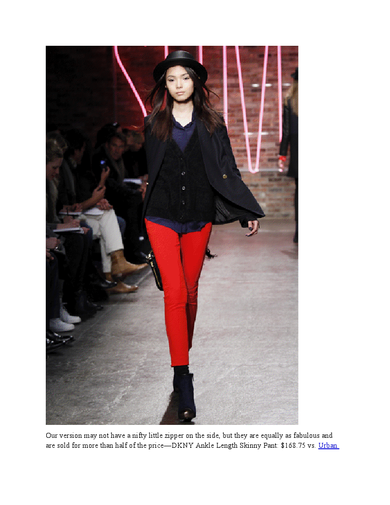 Steal This Runway Look: Flaming Hot Pants
