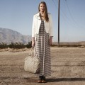 Christy Motorcycle Jacket with Maxi Dress