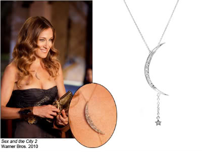 SATC2 Jewelry: Carrie's Moon & Star Necklace