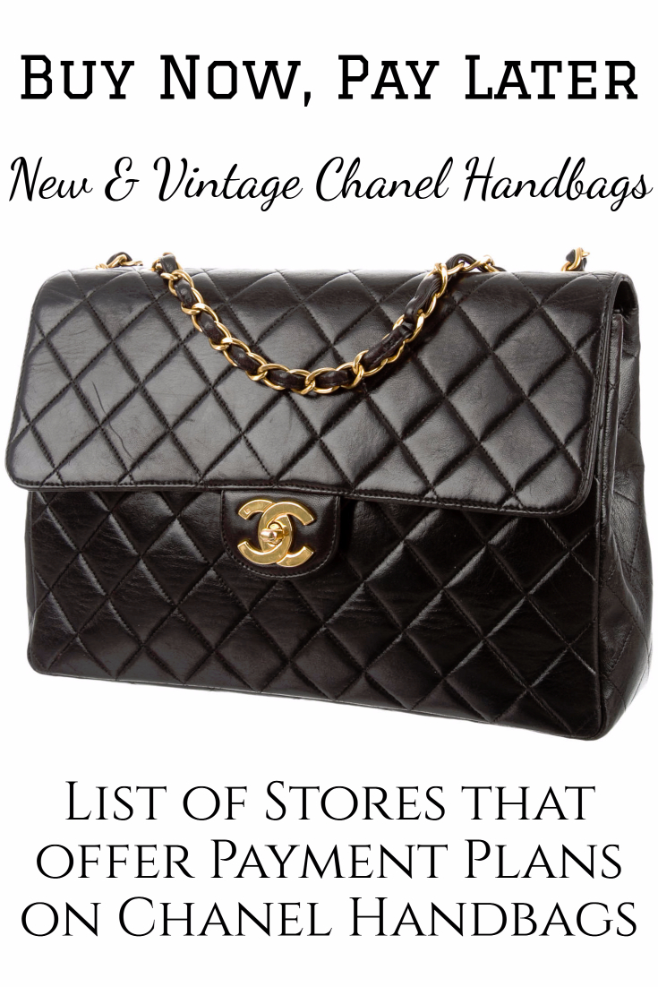 Buy New & Used Chanel Handbags Now and Pay Later. Click for list of stores that offer payment plans on Chanel handbags.