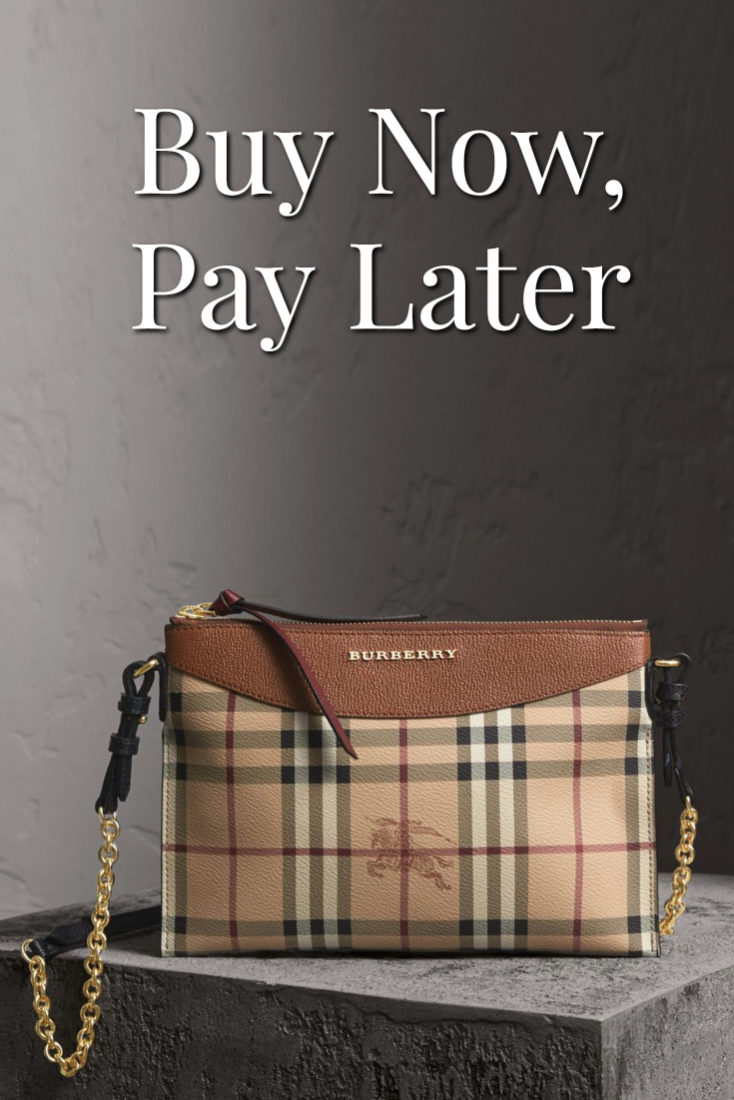 Buy Burberry Handbag Now, Pay Later