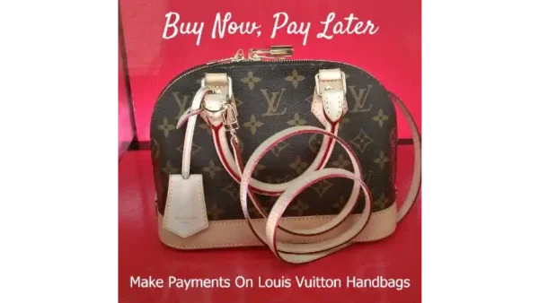 Louis Vuitton handbags buy now pay later