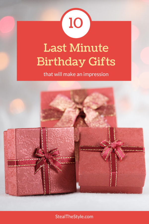 last minute birthday gifts