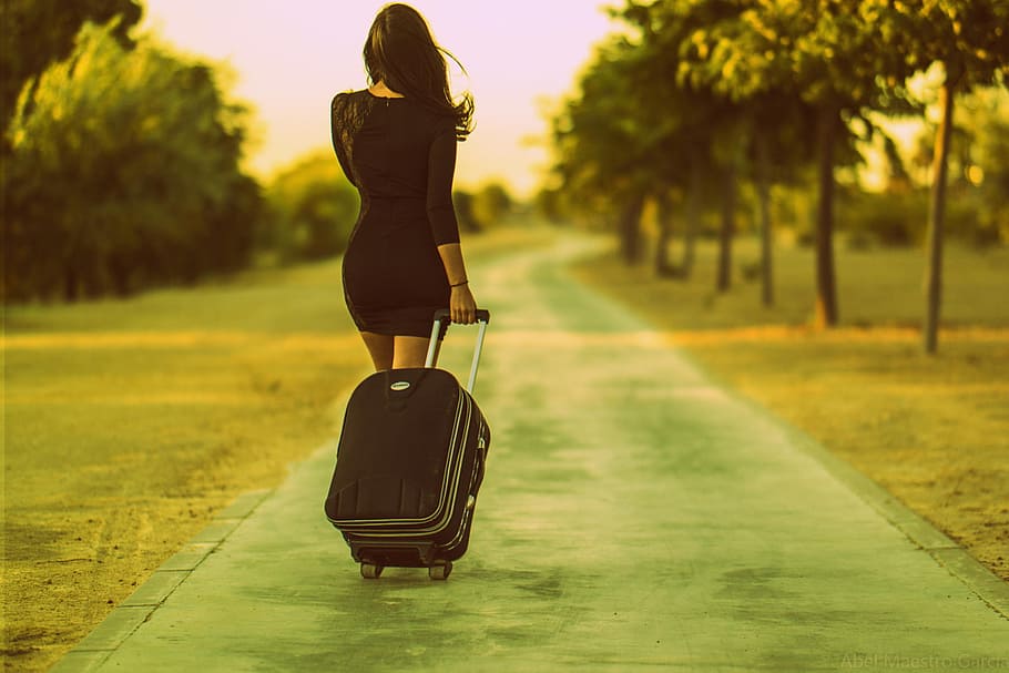 traveling woman