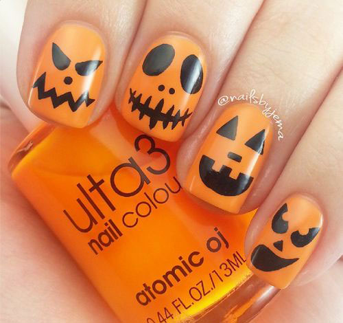 pumpkin nails