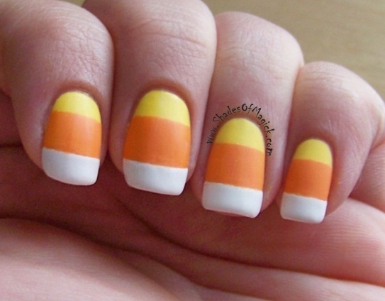 candy corn nails